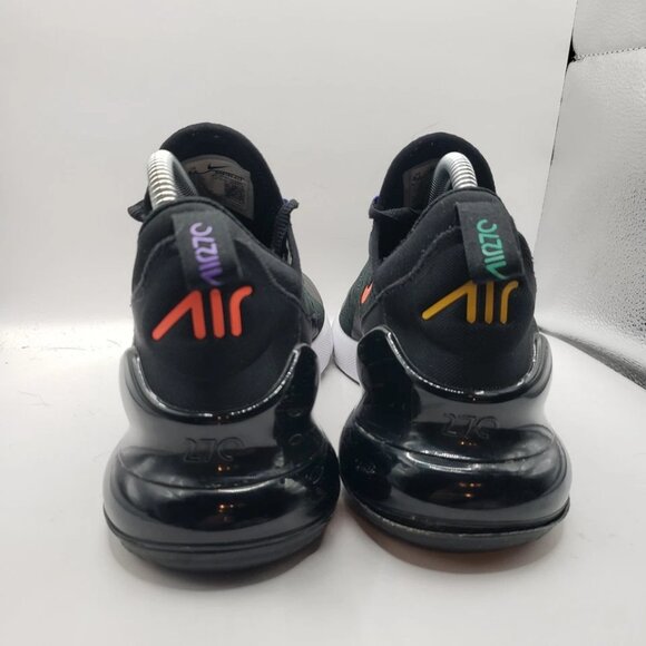 Nike Air Max 270 Black White Multi Color - Running Shoes Wmns Sz 8.5 AH6789 023 - Picture 5 of 7